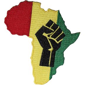 تطبيق C&D Visionary Application Rasta Africa Fist Patch، أحمر صغير in Saudi Arabia