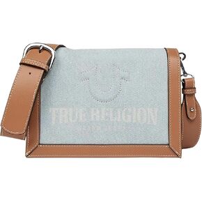 True Religion Crossbody Bag, Multi-Compartment Shoulder Purse with Adjustable Strap in Saudi Arabia
