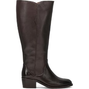 حذاء Frye Carson 2 Piping طويل وواسع للساق للنساء، جلد فاخر، تصميم أنيق، مقاس مريح، بني، خيارات المقاسات المتاحة in Kuwait