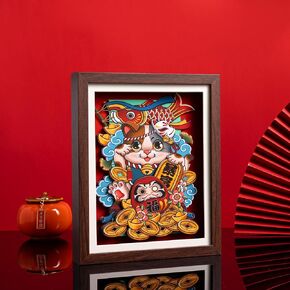 Lucky Cat Figurine - Traditional Japanese Maneki-Neko Fortune Cat for Home Decor, Office, or Gift in Saudi Arabia