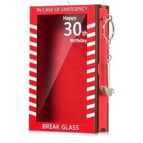 Chunful 1 Pcs Funny Emergency Box with Hammer - Birthday Gift Women & Men, Break in Case of Emergency Box, Wooden Boxes for Cash, Personalized Prank Gag Gift, Funny Desk Decor(18th Birthday) in Saudi Arabia
