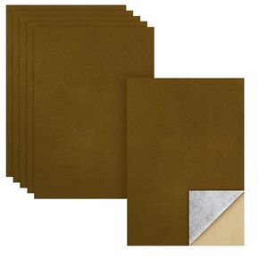 Biaungdo 6 PCS ملصقات ذاتية اللصق ، ورقة خضراء داكنة مع دعم لاصق ، 8 × 12 بوصة قشر النسيج وعصا الطرز لبطانات المجوهرات الحرفية الفنية (A4 الحجم) in Kuwait