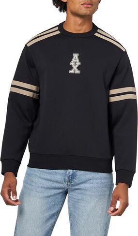 Armani Exchange mens Letterman Logo Sweatshirt in Saudi Arabia