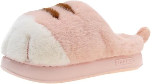 Cat Paw Women Slippers Fuzzy Plush Indoor House Shoes for Men Non Slip Cute Animal Claw Memory Foam Comfy Footwear Soft Warm Cozy Slides for Girls Adults Teen Gift Idea in Saudi Arabia