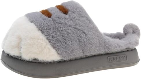 Cat Paw Women Slippers Fuzzy Plush Indoor House Shoes for Men Non Slip Cute Animal Claw Memory Foam Comfy Footwear Soft Warm Cozy Slides for Girls Adults Teen Gift Idea in Saudi Arabia