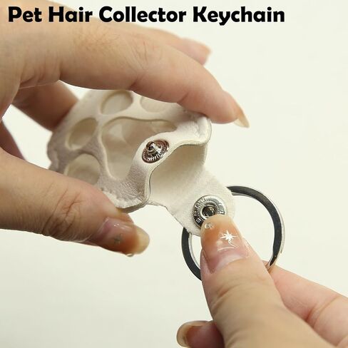 3Pcs Dogs Pet Paw Print Keychain, Leather Memorial Refillable Keychain Holds Cats Fur Keepsake Collector Keyring Paw Shaped Charms Cute Animal Pet Lover Gift in Saudi Arabia