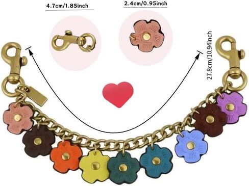 Bag Charms Purse Extender Chain: Cute Lobster Clasp Keychain - For Leather Shoulder Handbags Accessories in Saudi Arabia