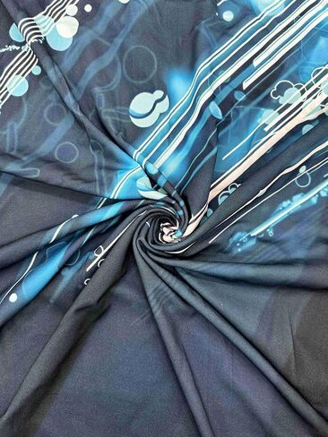 Men's Athletic Golf Polo Shirt, Blue White Black Color Block Design, Quick-Dry Performance Fabric in Saudi Arabia