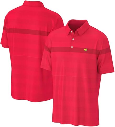 Authentic Masters Tech 2022 Men's Red Performance Golf Polo Shirt in Saudi Arabia