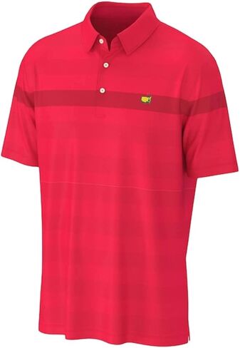 Authentic Masters Tech 2022 Men's Red Performance Golf Polo Shirt in Saudi Arabia
