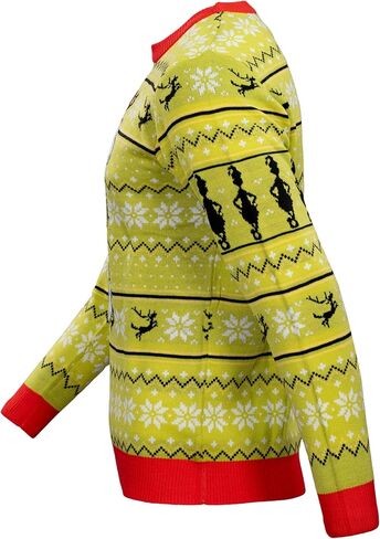 The Grinch Feeling Grinchy with Santa Hat Holiday Season Adult Ugly Christmas Sweater - Officially Licensed in Saudi Arabia
