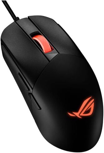 Asus Rog Strix Impact Imii Gaming Gaming Mouse ، شبه محكم ، سلكي ، خفيف الوزن ، مستشعر 12000 نقطة في البوصة ، 5 أزرار قابلة للبرمجة ، مفاتيح قابلة للاستبدال ، كابل paracord ، فأر ألعاب FPS ، أسود in Saudi Arabia