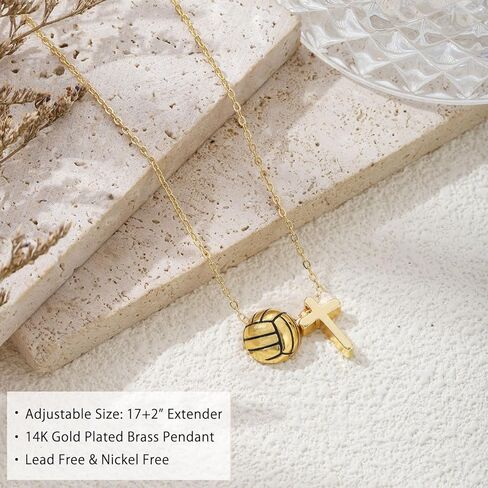 Softball Soccer Volleyball Necklace for Girls Teen Women, Sports Accessories Christmas Birthday Jewelry for Lovers in Kuwait