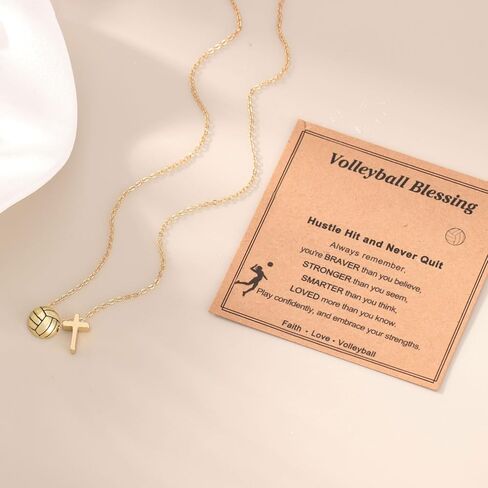 Softball Soccer Volleyball Necklace for Girls Teen Women, Sports Accessories Christmas Birthday Jewelry for Lovers in Kuwait