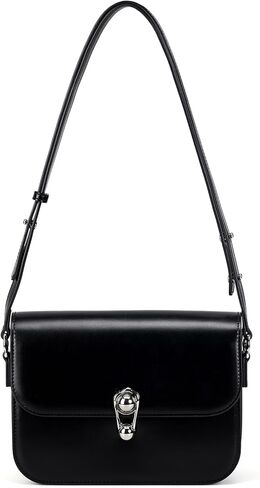 LA FESTIN Small Leather Purse Crossbody Bags For Women: Black Shoulder Handbags Crossbody Bag in Saudi Arabia