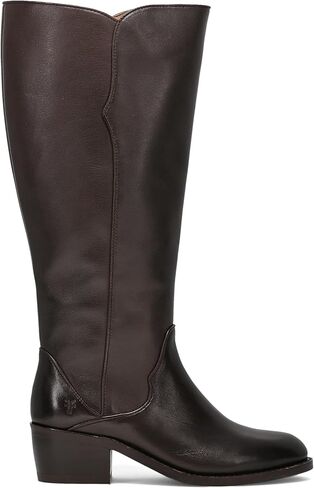 حذاء Frye Carson 2 Piping طويل وواسع للساق للنساء، جلد فاخر، تصميم أنيق، مقاس مريح، بني، خيارات المقاسات المتاحة in Kuwait