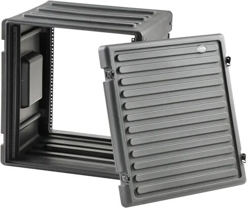 SKB Cases 8U rSeries Standard Roto Molded LLDPE Rack with Flush Carry Handles and Non-Slip Rubber Feet, Includes Rack Mount Screws in Kuwait