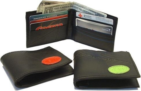Recycled Rubber Tire Wallet with Logo - Fair Trade. in Saudi Arabia