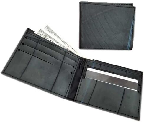 Recycled Rubber Tire Wallet with Logo - Fair Trade. in Saudi Arabia