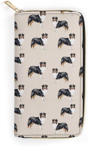 Unisex Large Capacity Leather Wallet Purple Sky Palm Trees, Secure Lightweight Printed Design, Portable Purse for Daily Use & Outdoor Activities in Saudi Arabia