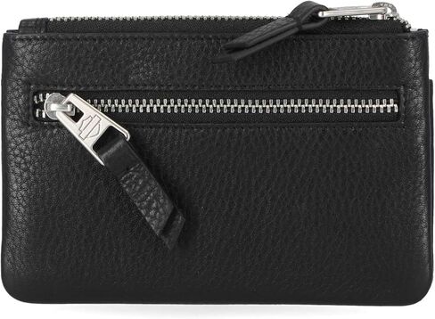 Harley-Davidson Women's Pebble Leather Bar & Shield Vintage Wallet - Black in Saudi Arabia