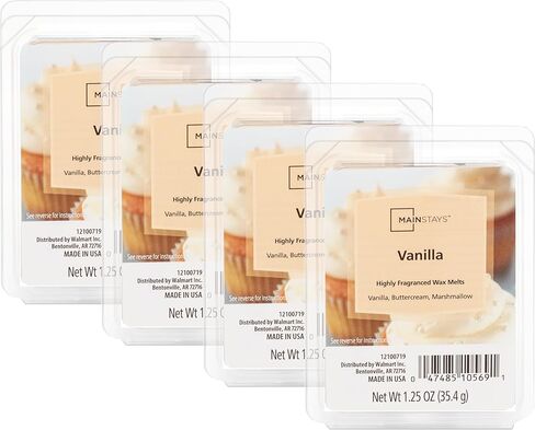 Mainstays Scented Wax Cubes 1.25oz 4-Pack (Vanilla) in Saudi Arabia