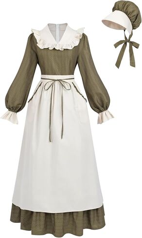 NSPSTT Prairie Dress Women Pioneer Dress Women Pioneer Woman Costume Plus Size in Saudi Arabia