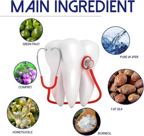Tooth Pain Relief for Adults Spray,Treatment Tooth Ache Nerve Pain Medicine,Quicklynumbs Nerve Wisdom Tooth Inflammation,Red and Swollen Gums, and Other Types of Dental（1Pcs） in Saudi Arabia