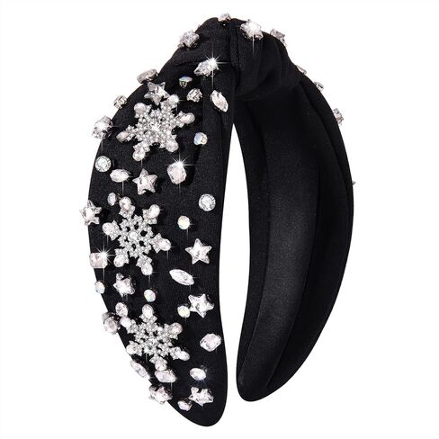 Christmas Headband Winter Rhinestone Snowflake Xmas Tree Candy Cane Deer Hairband Christmas Party Accessories Gifts in Saudi Arabia