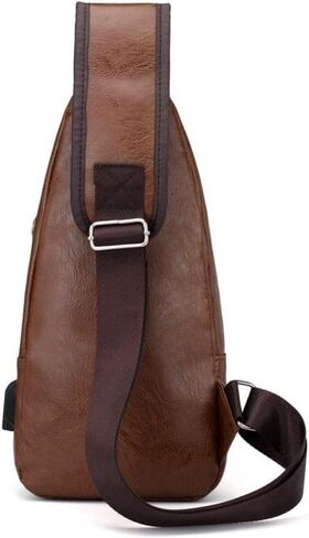 Men Sling Bag Multifunction Adjustable Shoulder Single Strap Crossbody Black in Saudi Arabia