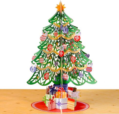 Paper Love 3D Reindeer Pop Up Christmas Card, Gift for Christmas or Holidays, 5" x 7" Cover - Includes Envelope and Removable Note Tag in Kuwait