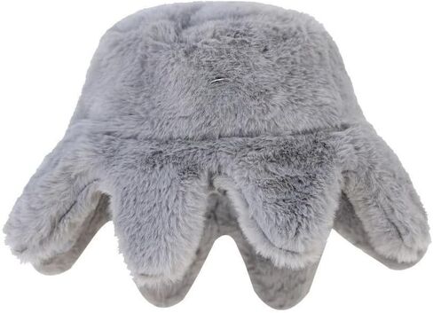 Faux Fur Fuzzy Bucket Hat Octopus Winter Plush Fluffy Warm Hat for Women Men Y2k Hat Grunge Accessories in Saudi Arabia