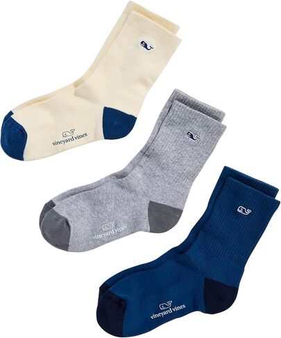 جوارب Vineyard Vines Classic Whale Athletic 3-Pack، أزرق بروسي، onesz in Saudi Arabia