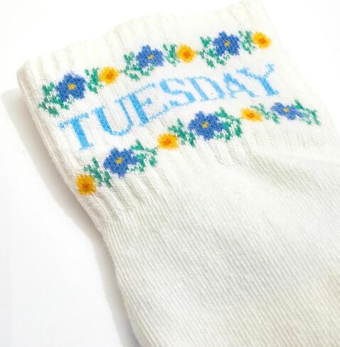 doublesoul Men & Women Days of the Week 5 Pack Quarter Socks; Organic Cotton in Saudi Arabia