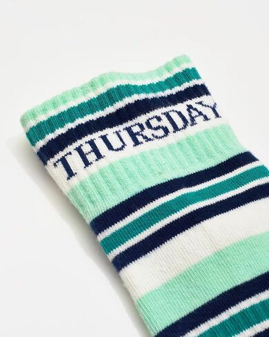 doublesoul Men & Women Days of the Week 5 Pack Quarter Socks; Organic Cotton in Saudi Arabia