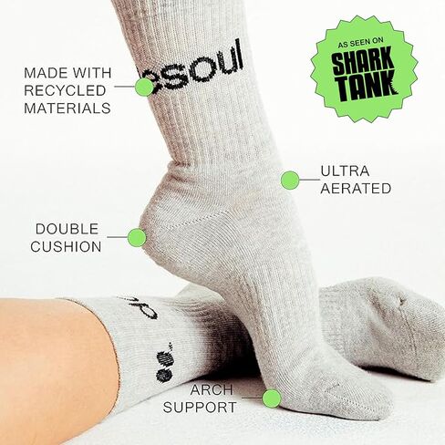 doublesoul Men & Women Days of the Week 5 Pack Quarter Socks; Organic Cotton in Saudi Arabia
