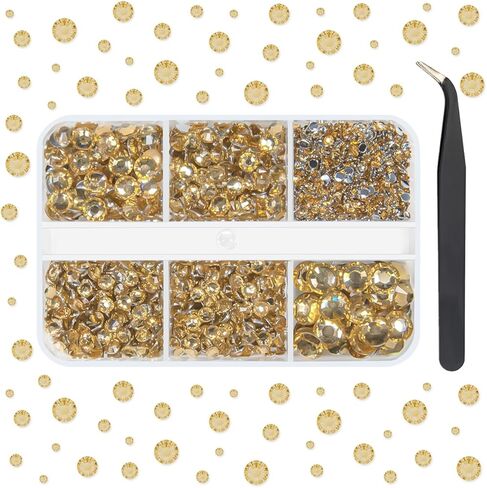 Resin Rhinestones for Bedazzling Crafting 2mm 3mm 4mm 5mm 6mm Flatback Jelly Stones Gems Diamonds Crystals Charms for Nails Makeup Mugs Tumblers Bottles DIY Crafts Clothes Shoes Phones Scrapbooking in Saudi Arabia