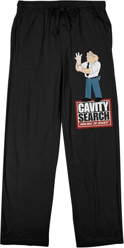 بنطال النوم الأسود للرجال من American Dad Cavity Search On Demand in Kuwait