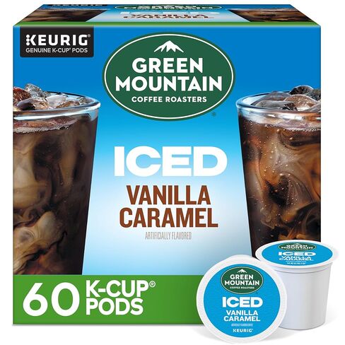 Green Mountain Coffee Roasters Iced Classic Black ، Single Servine Keurig K-Cup Pods ، القهوة المثلجة المتوسطة المشوية ، 96 COUNT in Saudi Arabia