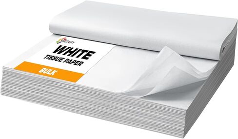 Simetufy 600 SHOETS BITER TISSUE PAPER BAPK ، 20 "× 30" لوازم التعبئة للتنقل والتعبئة ، وورق الأنسجة الغلاف الهدايا لأكياس الهدايا ، وحفلات الزفاف ، وعيد الميلاد ، والعطلات ، وديكور عيد الميلاد الحرف in Kuwait