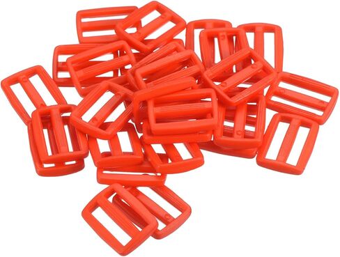50 Pack Tri -Glide Slide - Blastic Slide Buckles Flugles Fastener ، تنطبق على أجهزة حزام حزام المحفظة (1 بوصة ، خضراء الزيتون) in Kuwait