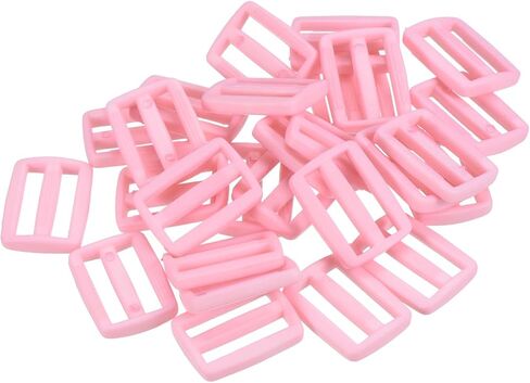 50 Pack Tri-Glide Slide - Plastic Adjustable Slide Buckles Webbing Fastener, Apply to Purse Belt Strap Hardware (1 Inches, Olive Green) in Kuwait