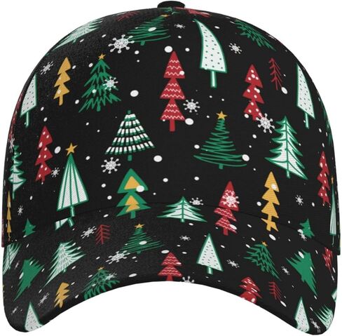 Cute Christmas Winter Snowflake Baseball Cap for Women Men Adjustable Snapback Hat Holiday Xmas Hats Caps in Saudi Arabia