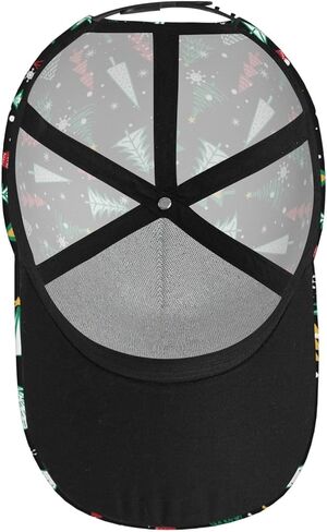 Cute Christmas Winter Snowflake Baseball Cap for Women Men Adjustable Snapback Hat Holiday Xmas Hats Caps in Saudi Arabia