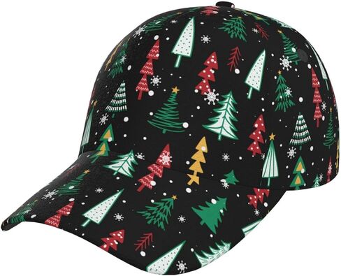 Cute Christmas Winter Snowflake Baseball Cap for Women Men Adjustable Snapback Hat Holiday Xmas Hats Caps in Saudi Arabia