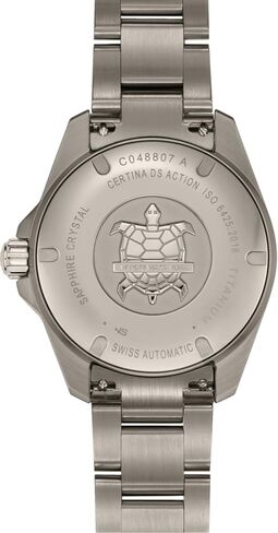 ساعة سيرتينا للرجال، DS Action Diver 38mm Powermatic 80، تيتانيوم، سويسرية أوتوماتيكية، سوداء، تيتانيوم، 19، (C0488074405100) in Saudi Arabia