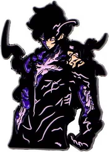 Solo Leveling Only I Level Up Arise South Korean Web Novel Comic Webtoon Anime Manga 1.4" Enamel Pin Badge in Saudi Arabia
