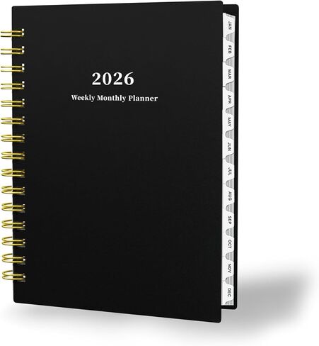 Ymumuda 2025 Planner, Weekly Monthly Planner 2025, JAN.2025 to DEC.2025, 8.4"×6", School Planner Spiral Bound for School Home Office, Deep Green in Saudi Arabia