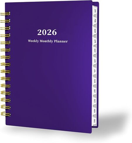 Ymumuda 2025 Planner, Weekly Monthly Planner 2025, JAN.2025 to DEC.2025, 8.4"×6", School Planner Spiral Bound for School Home Office, Deep Green in Saudi Arabia