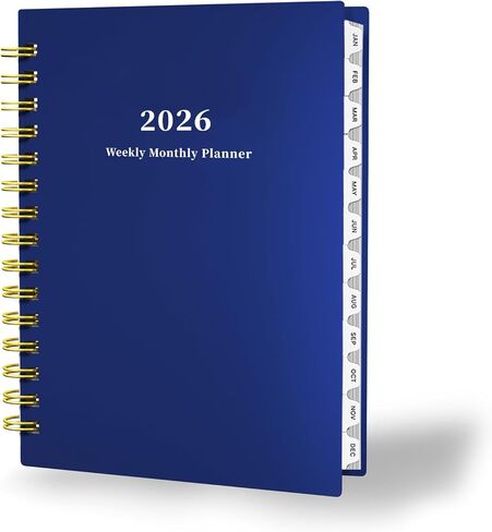 Ymumuda 2025 Planner, Weekly Monthly Planner 2025, JAN.2025 to DEC.2025, 8.4"×6", School Planner Spiral Bound for School Home Office, Deep Green in Saudi Arabia